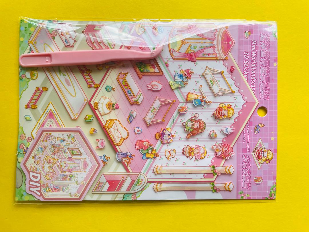 استیکر پازلی طرح اتاق پرنسس