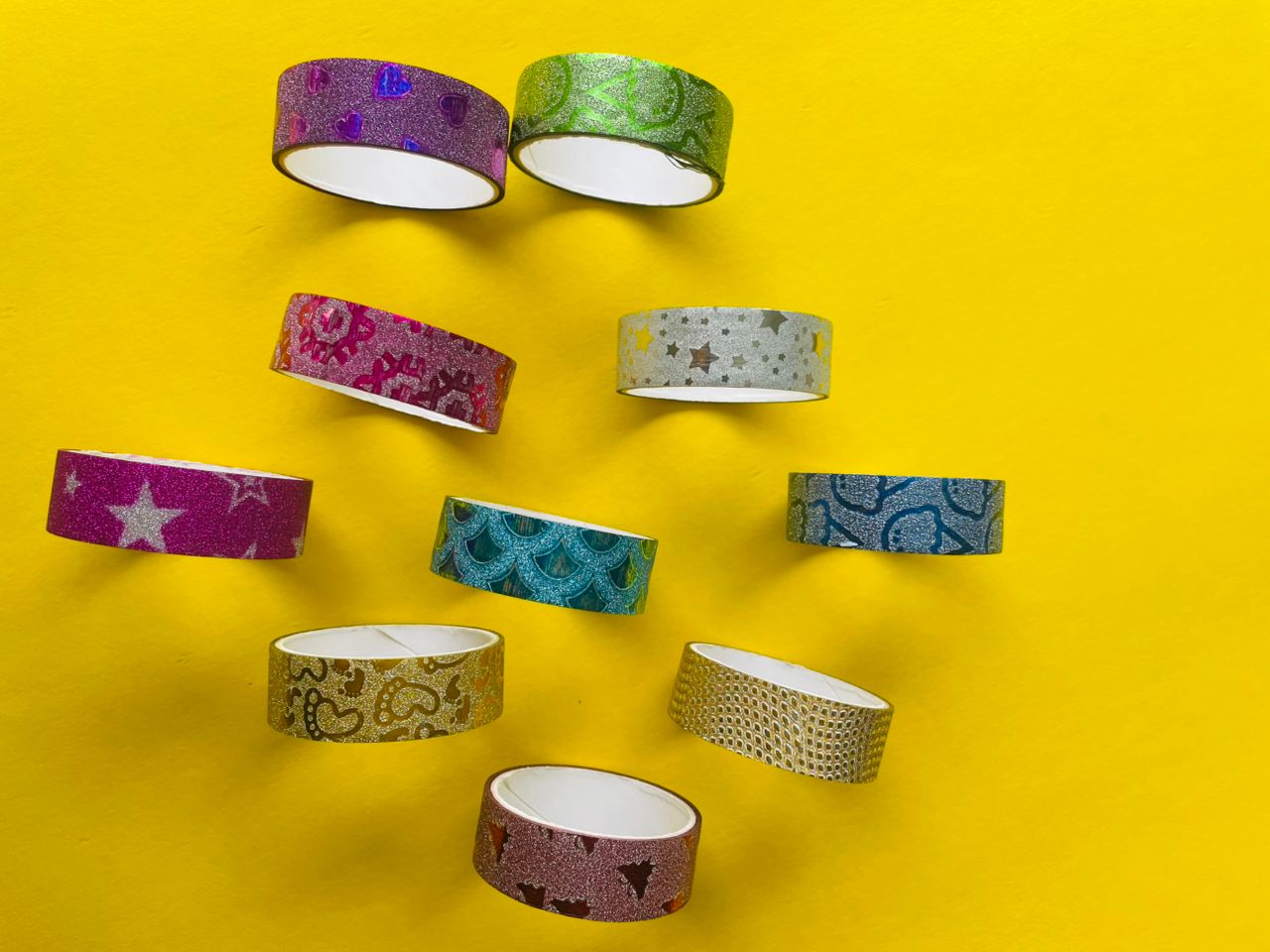 چسب نواری رنگی واشی