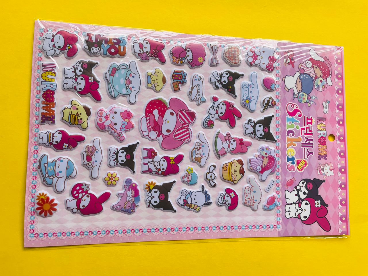 استیکربرجسته مدل کرومی ملودی