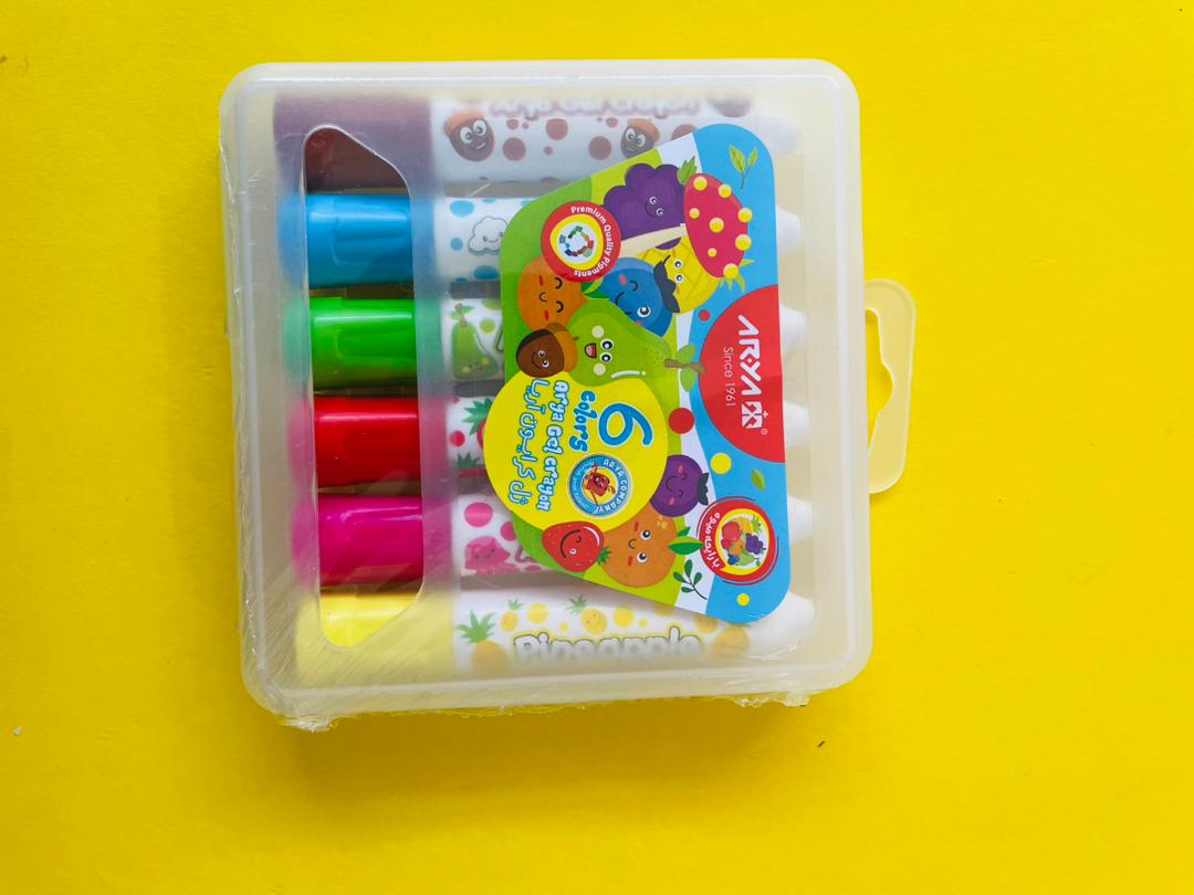 ژل کرایون (مداد شمعی) آریا 6رنگ