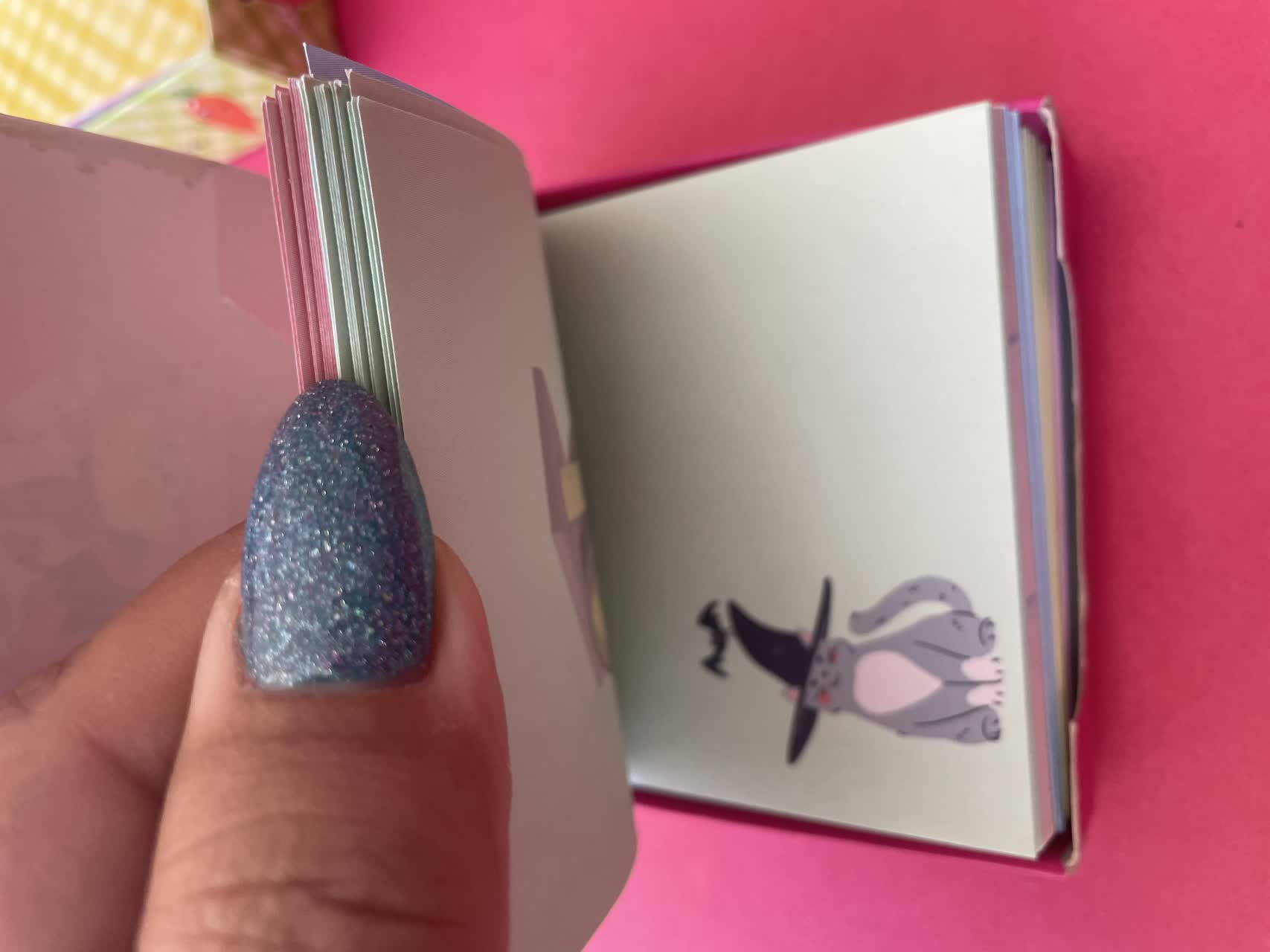 اختلاف ابعاد کاغذ یادداشت طرح گربه