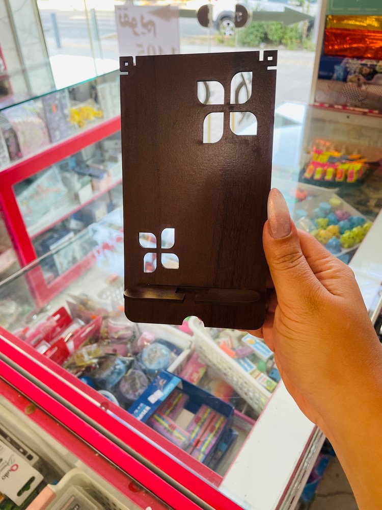 هولدر موبایل چوبی طرح ساده10*17